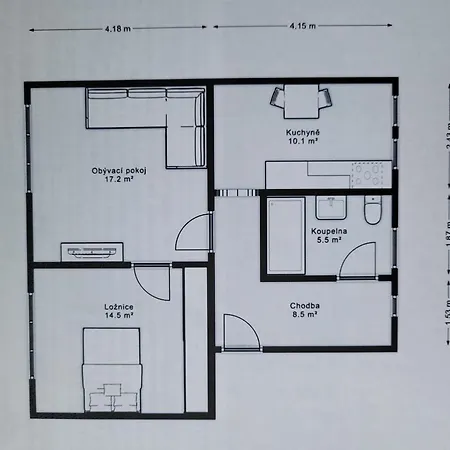 公寓 Chateau View 米库洛夫